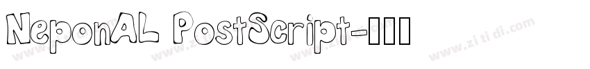 NeponAL PostScript字体转换
